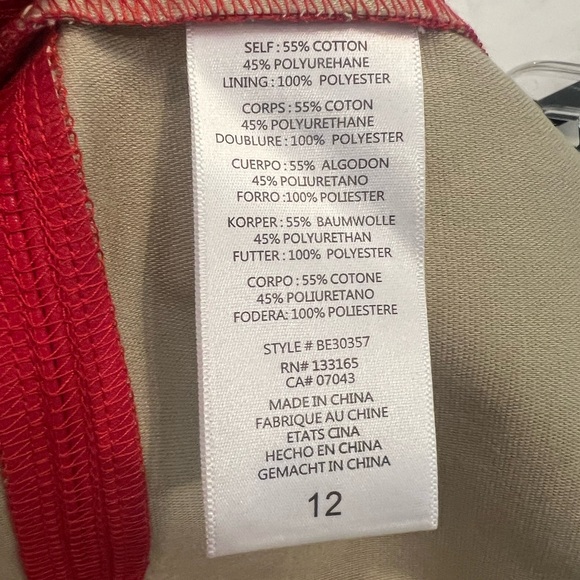 NWT Anthropologie Brand Red Faux Leather Skirt - Picture 10 of 13